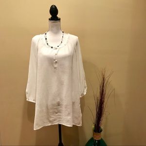 J.Crew “Crinkle Henley” Tunic